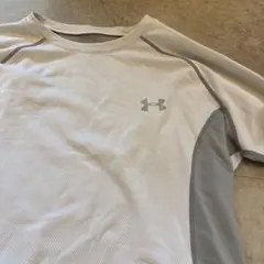 UNDER ARMOUR 長袖シャツ ホワイト/グレー