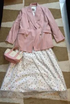 《新品タグ付》グレースコンチネンタルの華やかなドットのチュールスカート