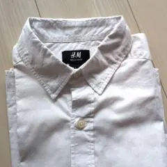 H&M レギュラーフィット ホワイト長袖シャツ