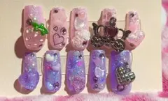 平成女児　量産型　ギャルネイルチップ