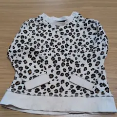 H&M ヒョウ柄トレーナー薄手 80cm