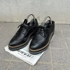 HIMIKO ブラックオックスフォードシューズ