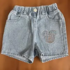Littc ミッキー刺繍 ショートパンツ 100