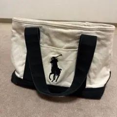 Ralph Lauren トートバッグ アイボリー/ブラック
