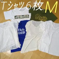 ✨️美品✨️　Tシャツ　6枚　まとめ売りセット　Mサイズ(うち1枚Lサイズ)