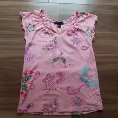 GapKids 蝶と花のプリント ノースリーブ 120cm