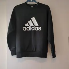 adidas ブラック 裏起毛カットソー 160cm