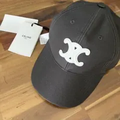美品✨CELINE トリオンフ ベースボールキャップ ブラック M - メルカリ