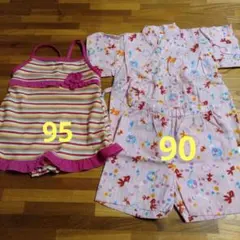 女の子　まとめ売り　90 95 　甚平　水着
