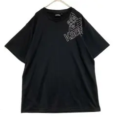 ケイパ　クルーネック ドライTシャツ　黒　LLのサムネイル