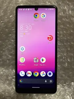 ピンクスマートフォン AQUOS SIMロック解除済み