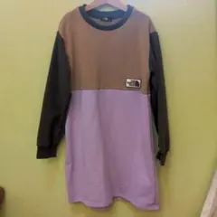 ノースフェイス キッズ150 長袖ワンピース カラーブロック