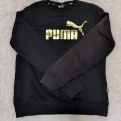 PUMA プーマ トレーナー ブラック ゴールドロゴ