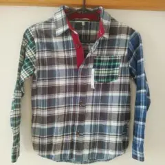 キッズ　シャツ　チェック　120