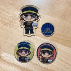 【ゴールデンカムイ】杉元佐一　アクリルスタンド＆缶バッジセット　バルチカ03