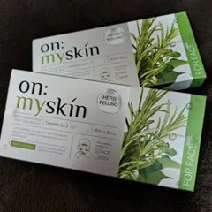 on my skin 2個セット ハーブピーリング 顔用 オンマイスキン
