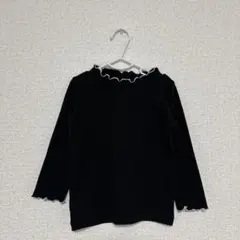 ベビー　キッズ　トップス　黒　薄手セーター　90