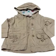 ベージュ フード付きジャケット