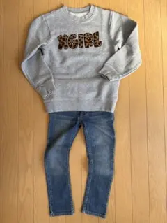 X-girl キッズ 上下セット トレーナー130＋パンツ5T