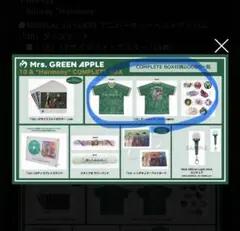 Mrs. GREEN APPLE 10 ゲームTシャツ➕ワッペンセット