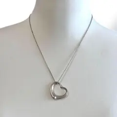 美品　Tiffany ティファニー　ネックレス　シルバー　オープンハート