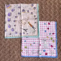 《タグ無し❗️未使用》大判！LADUREE ハンカチ 2点セットのサムネイル