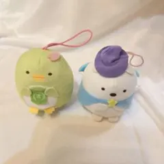 すみっコぐらし ちびマスコット キーホルダー しろくま ぺんぎん？