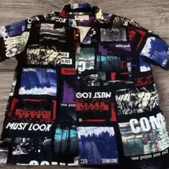 roushatte 総柄シャツ M 半袖 グラフィック ストリート モードのサムネイル