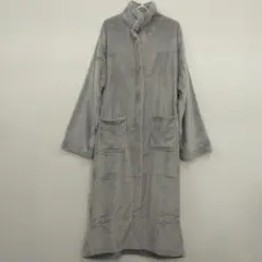 着る毛布 フリーサイズ グレー ふわふわ　あったか