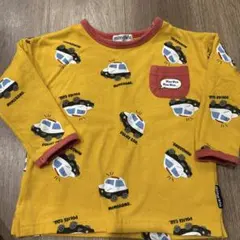 mimorand パトカー柄 長袖Tシャツ 100cm