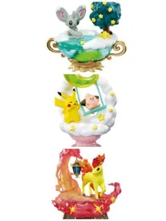 ポケモン　夢見る月夜の星散歩　ピカチュウ、チラーミィ、ポニータ3点セット