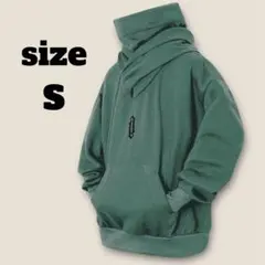 [訳あり] パーカー S メンズ タートルネック フード付き 裏起毛 大きめ