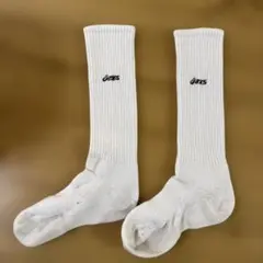asics バレーボール用ソックス ホワイト