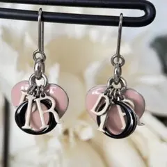 クリスチャンディオール ハート×アルファベットロゴ ピアス