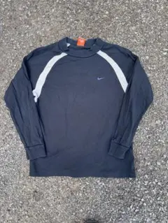 早い者勝ち 00s NIKE ネイビー/グレー 長袖カットソー S ラグラン