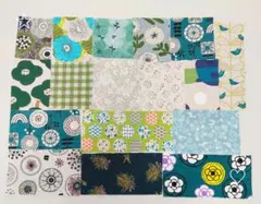 [46]綿プリント生地　ハギレ17枚セット　パッチワーク　まとめ売り