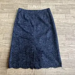 膝丈レースタイトスカート
