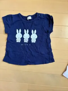 プティマイン　ミッフィー Tシャツ 2枚セット ネイビー・薄紫