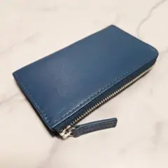 【新品】 ビジネスレザーファクトリー マルチウォレット ブルー