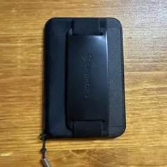 Magsafe対応 カードケース スマホスタンド 滑り止めシリコンパッドブラック