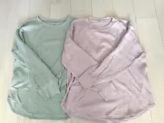ユニクロ　ワッフルクルーネックＴ 2点セット Mサイズ