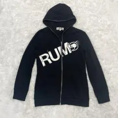 新品未使用品】RUMSODA クマ 刺繍 パーカー ブラック XL - メルカリ