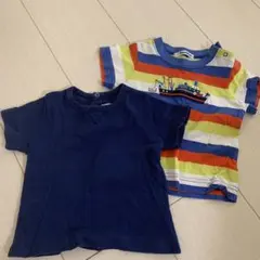 familiar プチバトー　半袖Tシャツ 2枚セット 75cm