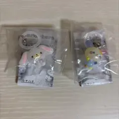 サンリオ ゆるっとめじるしアクセサリー ウサハナ　しろうさ　2点セット