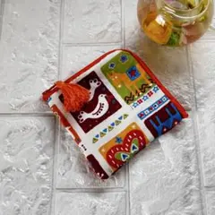 ポーチ L字ファスナー 小物入れ 小銭入れ 北欧 ハンドメイド