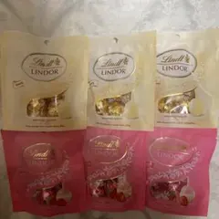 リンツ　3個✖︎6 リンドール　ホワイト　ストロベリー　チョコレート　パックのサムネイル