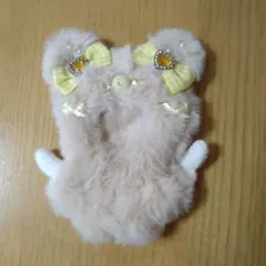 クマデザイン 着せ替え服 ベージュ　ぬいぐるみコスチューム