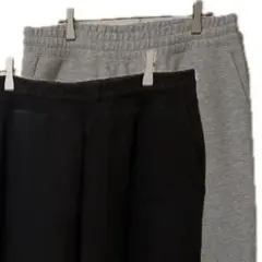 バラ売り不可　ユニクロC スウェットワイドパンツ　ブラック・グレー　2枚セット