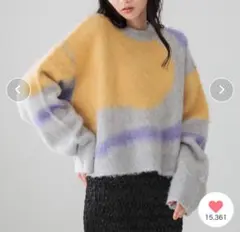 LOWRYS FARM ニュアンスガラニットプルオーバーLS