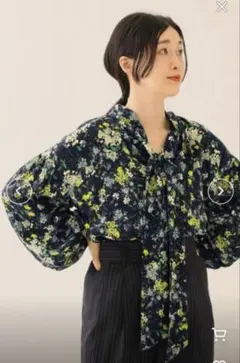 トゥモローランド　Ballsey(ボールジィ) ミモザフラワーブラウス 極美品 ボールジィ ミモザ花柄シアーブラウス 総柄 トゥモローランド36
